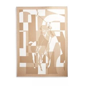 Ralph‎ Lauren RL Stadium Throw Blanket Wool/Cashmere Pony Polo Made In UK NEW